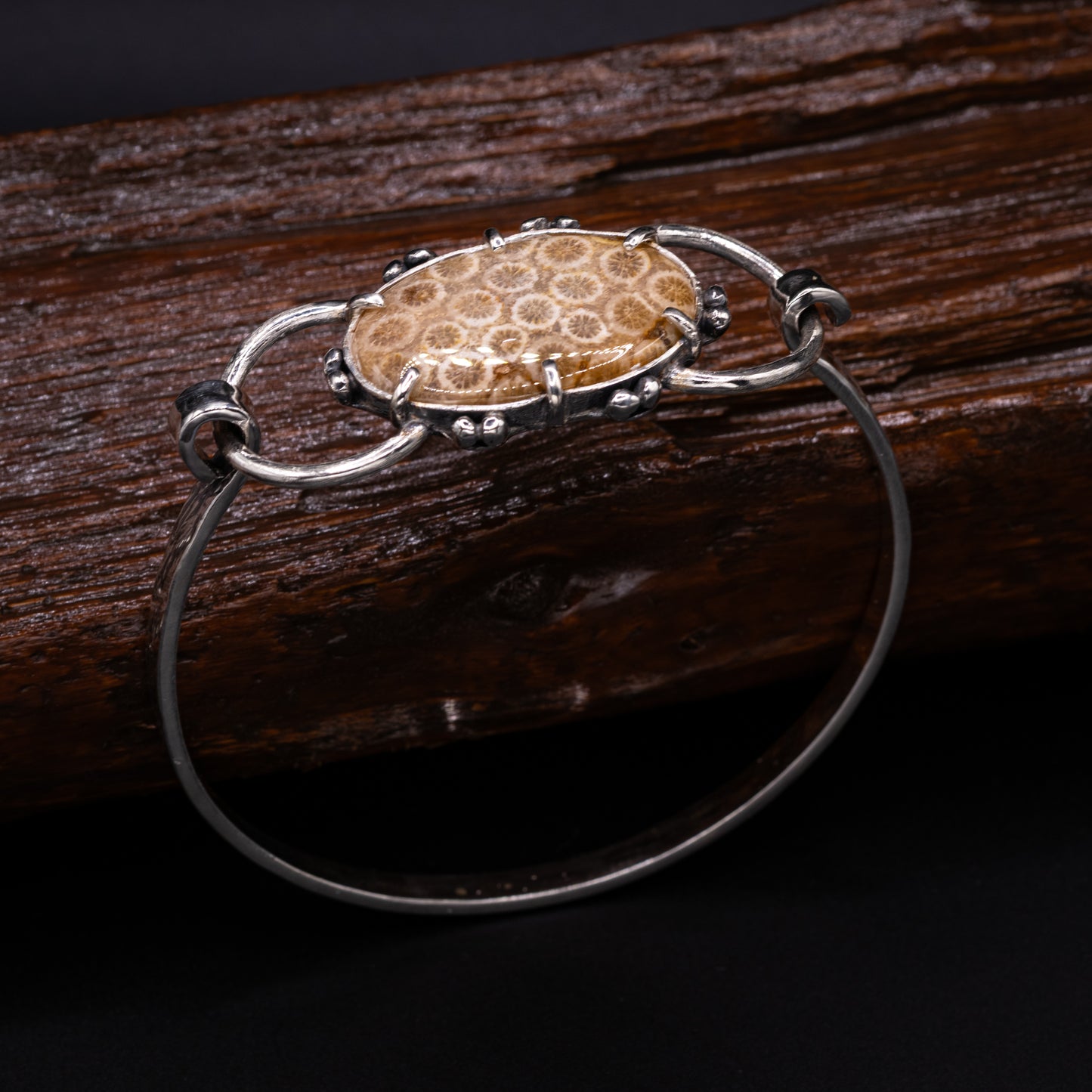 Pulsera Coral Fosil