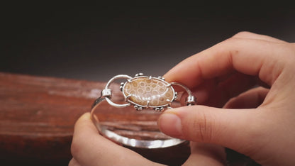 Pulsera Coral Fosil